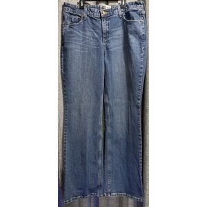 Signature Levi Strauss Mid Rise Bootcut Jeans Misses Size 14 Long Medium Wash